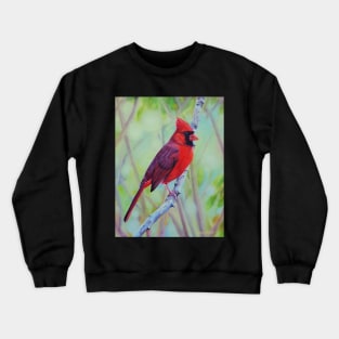 Northern Cardinal in Spring Crewneck Sweatshirt